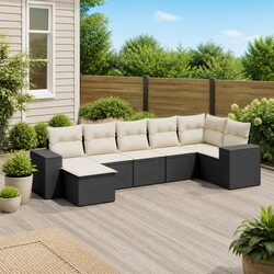 7-Piece Modular Garden Sofa Set for Every Outdoor Area