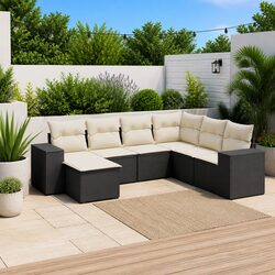 Your New Favorite 7 Piece Garden Sofa Set Awaits