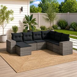 Your Ideal 7-Piece Modular Garden Sofa Set