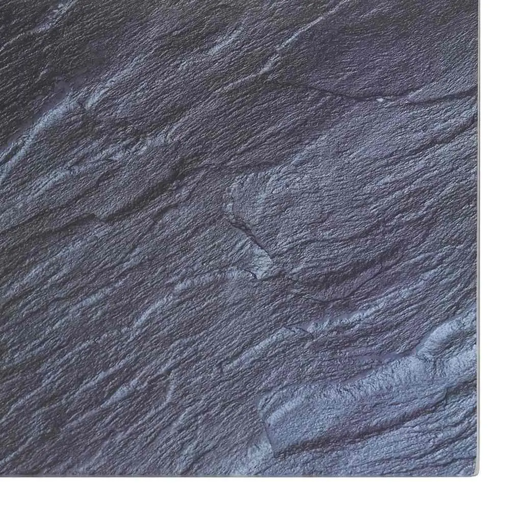 Tempered Glass Chopping Boards Black Stone Pattern Set of 2