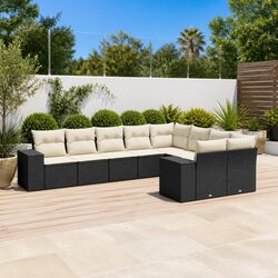Your Friendly 9 Piece Outdoor Sofa Set with Cushions