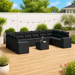 Create Comfort with This 11-Piece Garden Sofa Set
