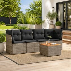 Friendly 5-Piece Garden Sofa Set for Relaxing Outdoors