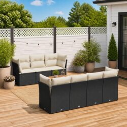 Friendly 8-Piece Outdoor Garden Sofa Set for Your Space