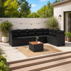 Relax with This Friendly 8 Piece Garden Sofa Set