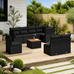 Friendly 9-Piece Modular Garden Sofa Set for You