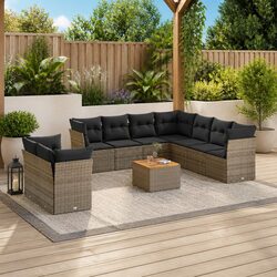 Friendly 10-Piece Garden Sofa Set for Your Patio