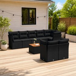 Create a Cozy Outdoor Area with 9 Piece Sofa Set