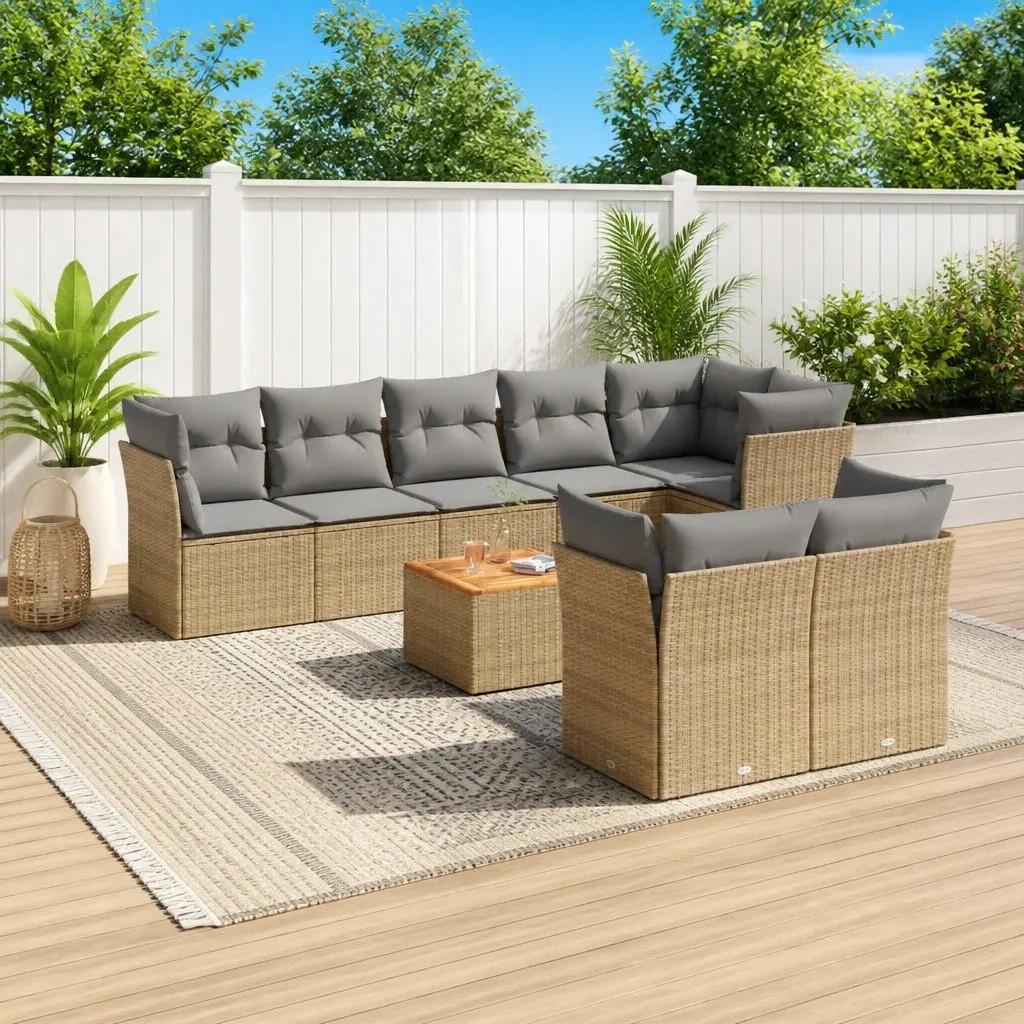 9-Piece Garden Sofa Set