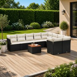 Your New Outdoor Haven: 10 Piece Garden Sofa Set