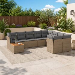 Friendly 10-Piece Patio Sofa Set for Your Outdoors