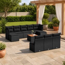 Friendly 11-Piece Garden Sofa Set for Your Patio