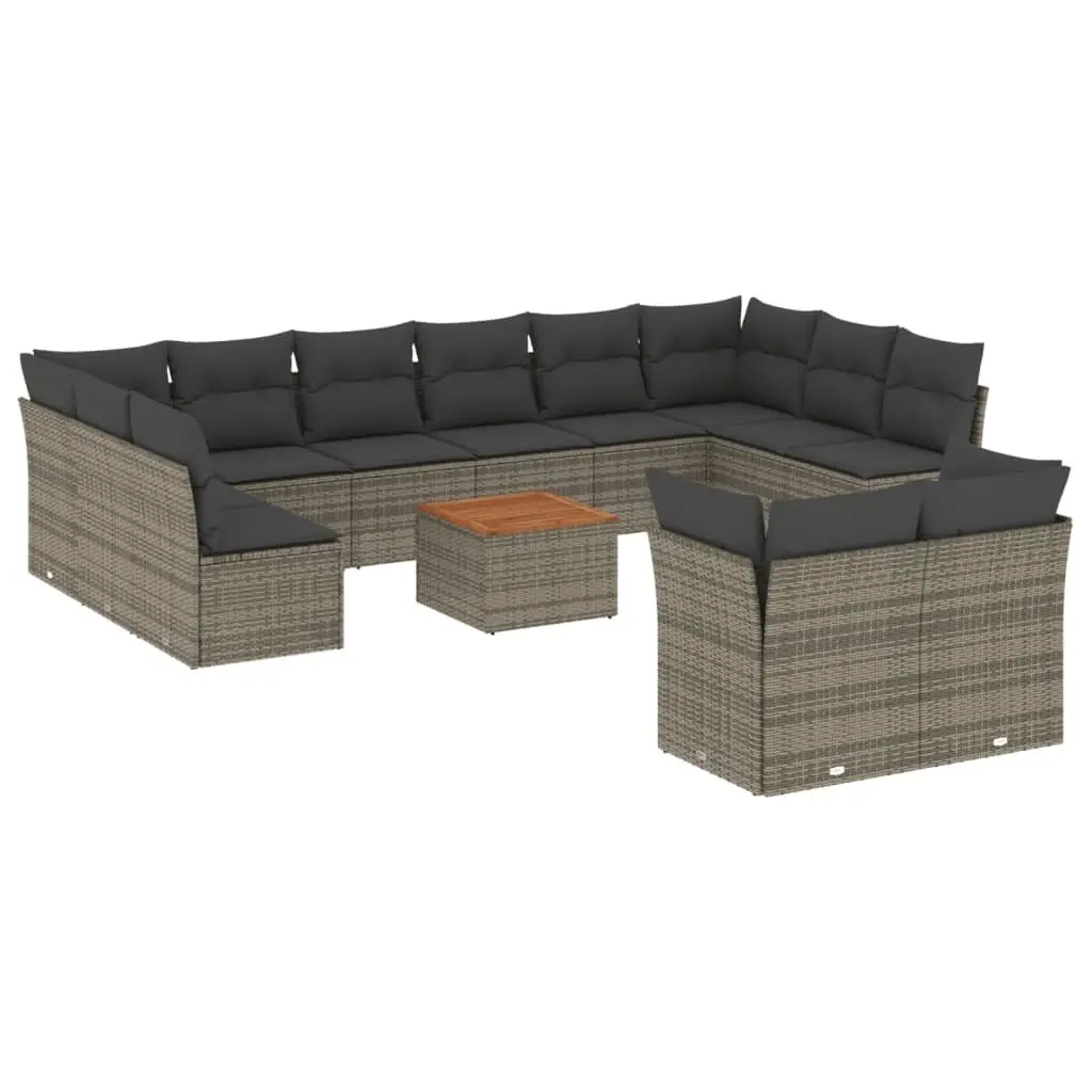 13 Piece Outdoor Sofa Set in Grey
