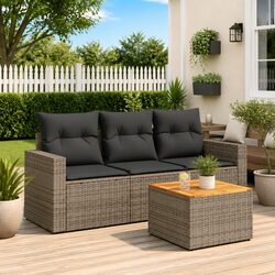 Your New 4-Piece Outdoor Sofa Set in Grey