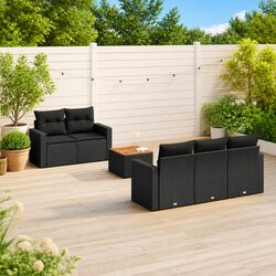 Create Your Outdoor Oasis with 6 Piece Sofa Set