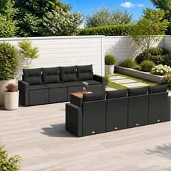 Friendly 9-Piece Garden Sofa Set for Family Gatherings