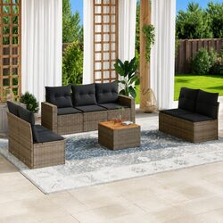 Your Friendly 8 Piece Grey Rattan Garden Sofa Set Awaits