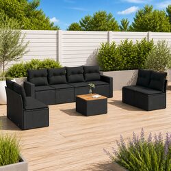 Create a Cozy Outdoor Space with 9 Piece Sofa Set