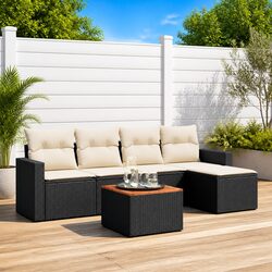 Friendly 6 Piece Garden Sofa Set for Your Outdoor Enjoyment