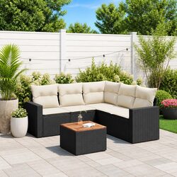 Your New 6-Piece Garden Sofa Set in Black Rattan