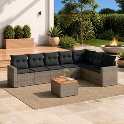 Your New Favourite 8 Piece Grey Garden Sofa Set