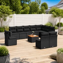 Friendly 11-Piece Outdoor Sofa Set with Cushions