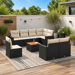 Friendly 9-Piece Garden Sofa Set for Outdoor Gatherings