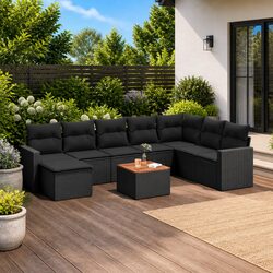 Your Friendly 9-Piece Outdoor Sofa Set Solution