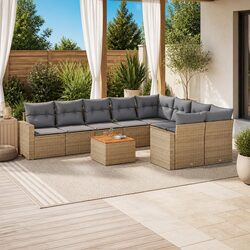 Enjoy Outdoor Comfort with Our 10 Piece Sofa Set