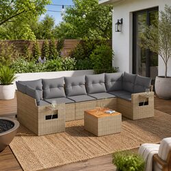 Your 8-Piece Outdoor Sectional Sofa Set Awaits