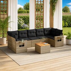 Friendly 8-Piece Garden Sofa Set for Your Outdoor Enjoyment