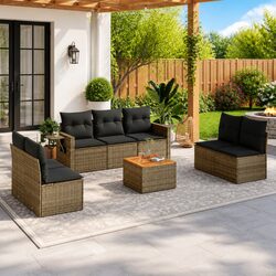 Your 8 Piece Outdoor Sectional Sofa Set Awaits