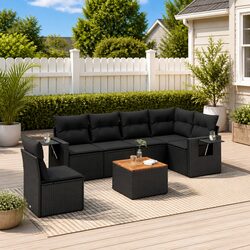 Friendly 7-Piece Outdoor Sectional Sofa Set