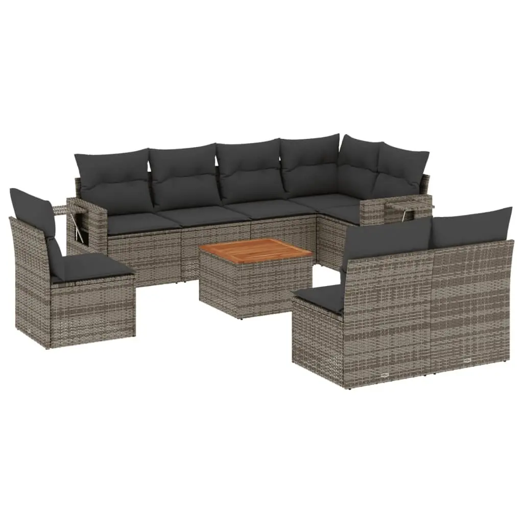 9 Piece Outdoor Sectional Sofa Set