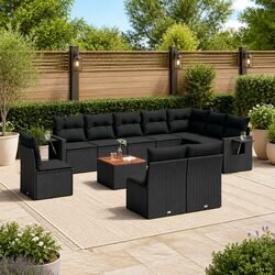 Relax in Style with 11-Piece Outdoor Sectional Sofa Set