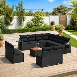 Welcoming 12-Piece Garden Sofa Set for Your Patio