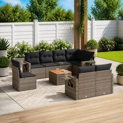 Your New 9-Piece Grey Garden Sofa Set Awaits
