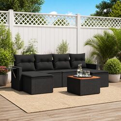 Your Friendly 7 Piece Outdoor Sofa Set with Cushions