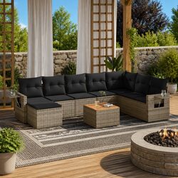 Friendly 9 Piece Outdoor Sofa Set for Your Garden