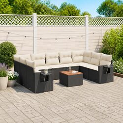 Your New Favorite 10-Piece Black Outdoor Sofa Set