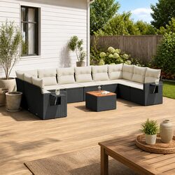 Friendly 11 Piece Outdoor Sectional Sofa Set for You