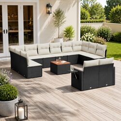 Your Ideal 13-Piece Outdoor Sofa Set with Cushions