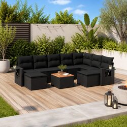 10 Piece Outdoor Sofa Set for Relaxation