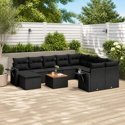 Outdoor Sectional Sofa Set 11 Piece Garden Seating Patio Furniture with