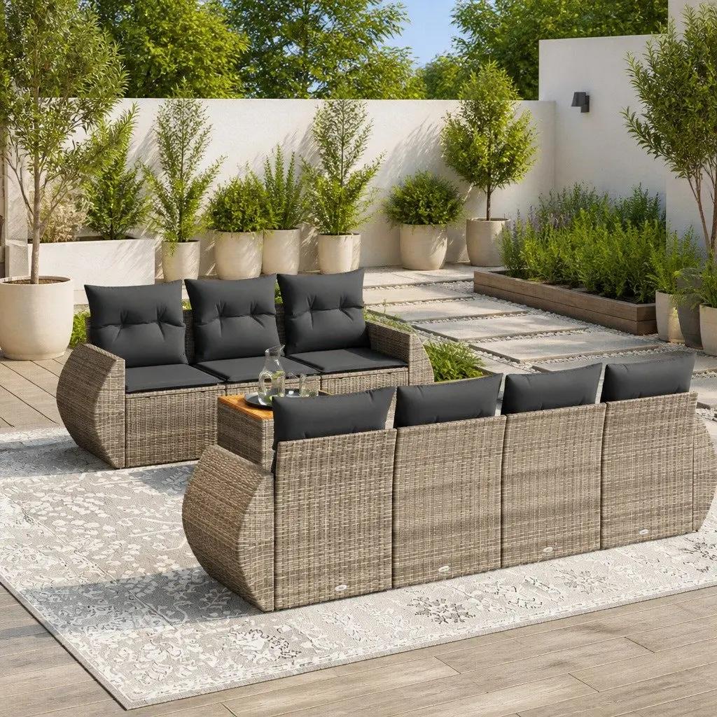 8 Piece Outdoor Garden Sofa Set