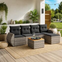 Your Outdoor Comfort: 6-Piece Garden Sofa Set