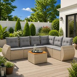 Invite Friends Over with This 7-Piece Outdoor Sofa Set