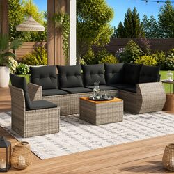Your Friendly 7 Piece Garden Sofa Set Awaits