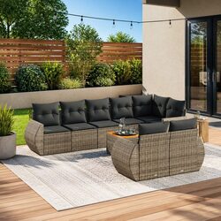 Friendly 9 Piece Garden Sofa Set for Your Outdoor Enjoyment