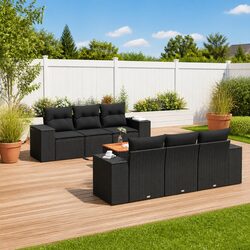 A Friendly 7 Piece Garden Sofa Set for Your Outdoor Enjoyment